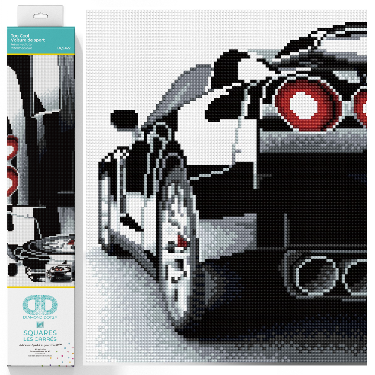 Diamond Dotz Too Cool Diamond Painting Kits for Adults - Diamond Art Kits a Relaxing Creative Craft Kit with Dotz Gems 16.9x12.2